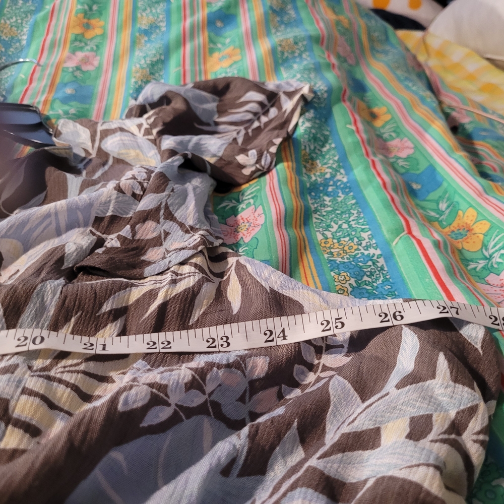 Torrid Brown and Blue Floral Jumpsuit - Picture 6 of 16